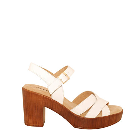 Hush Puppies Aviat 624236 Hakiki Deri Kadın Sandalet Beyaz