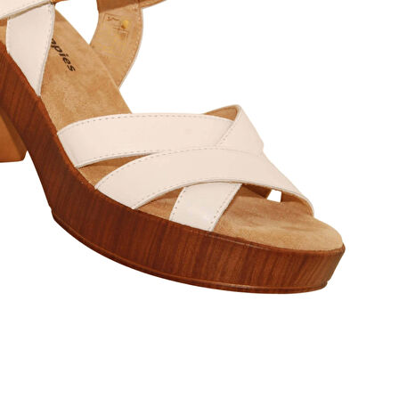 Hush Puppies Aviat 624236 Hakiki Deri Kadın Sandalet Beyaz