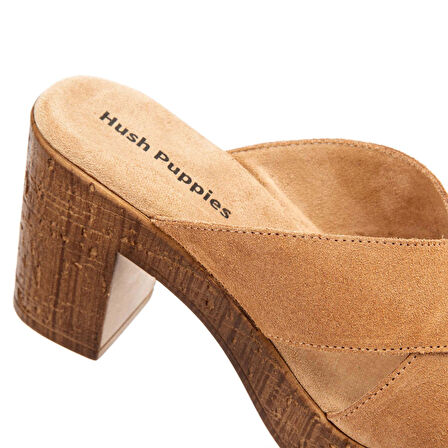 Hush Puppies Bala 624239 Hakiki Deri Kadın Terlik Sand