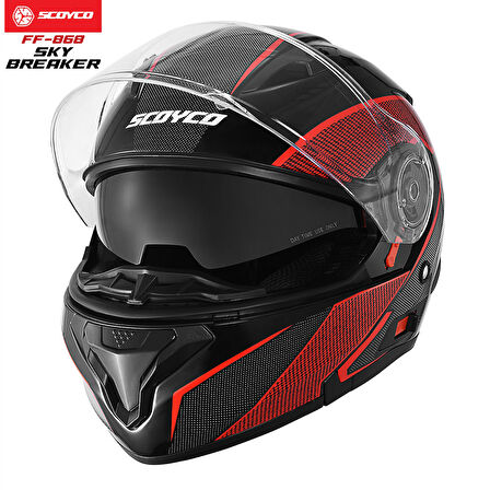 Scoyco FF-868 Sky Breaker Çene Açılır Motosiklet Kaskı