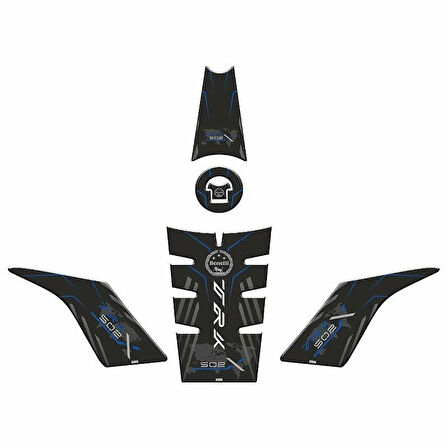 Gogo Benelli TRK 502 (2017-2024) Tank Pad Set 006 Mavi