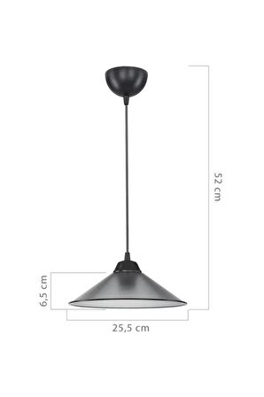 EvLight Mercan Füme Tekli Sarkıt Avize