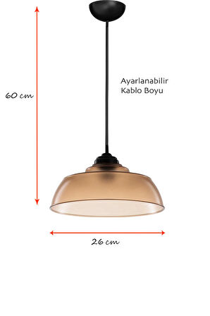 EvLight Oscar Bal Rengi Sarkıt Avize Yatak Odası Salon Mutfak Koridor Şık Lamba