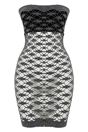 Kadın Gri Straplez Seamless Korse Atlet 5034