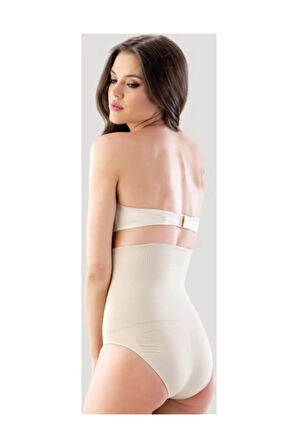 Kadın 2019 Dikişsiz Çıtçıtlı Çift Kat Slip Korse Ten