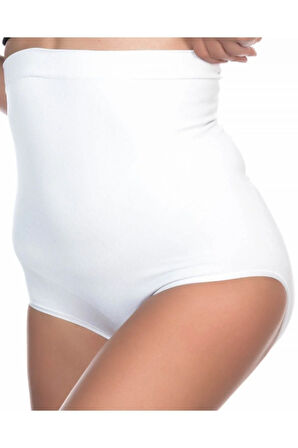 Beyaz Yüksek Bel Külot Korse 2008b
