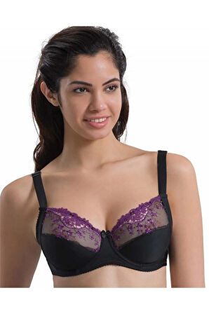 Mınımızer Toparlayıcı Sütyen Siyah-mor 136sm