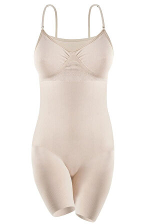 Kadın Bej Karın Masaj Özellikli Boy Korse Yeni Sezon