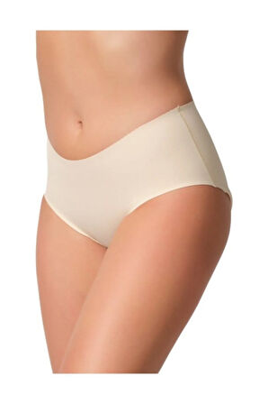 Kadın Ten Renk Lazer Kesim Külot Korse 2702