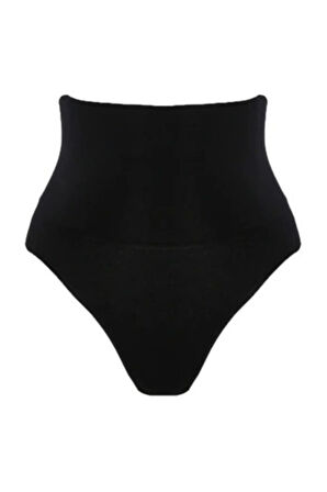 Düşük Bel Çift Kat Külot Korse Siyah 2021