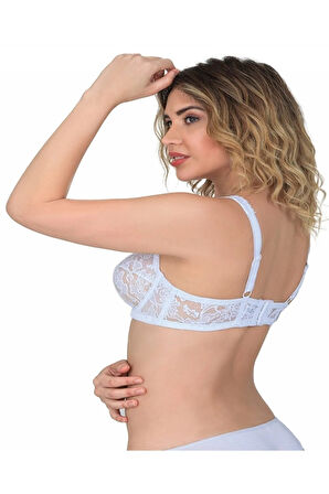 Dantelli Toparlayıcı Sütyen Beyaz 178b