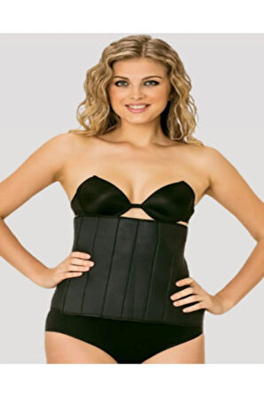 Neopren 1,5mm Çırtlı Korse Siyah 9152