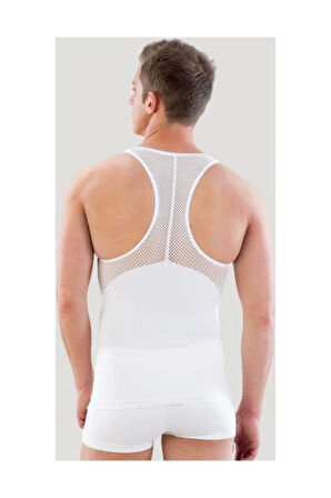 Erkek Atlet Korse Beyaz E1009