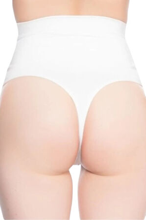 Kadın Beyaz Çift Kat String Korse