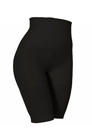 Kadın Yüksel Bel Çift Kat Kalça Karın Toparlayıcı Korse Siyah