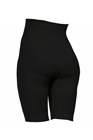 Kadın Yüksel Bel Çift Kat Kalça Karın Toparlayıcı Korse Siyah