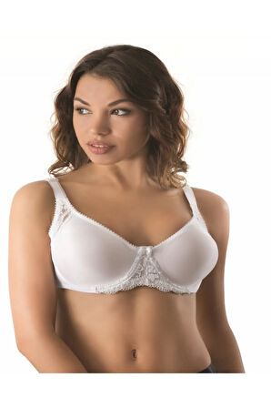 Toparlayıcı Dantelli Balenli Sütyen Siyah 164s