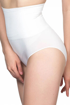 Kadın Beyaz Külot Korse 2200b