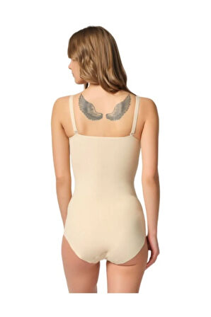 Lazer Kesim Çift Kat Slip Boy Korse Ten 2821