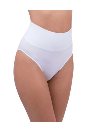 Düşük Bel Çift Kat Külot Korse Beyaz 2021