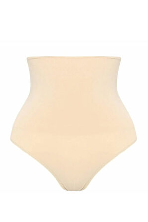 Kadın Çift Kat Yüksek Bel Çıtçıtlı Külot Korse Ten 2019