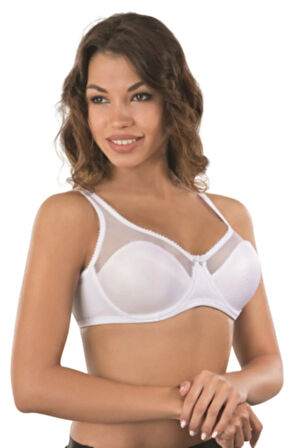 Kadın Beyaz Basic Balenli Toparlayıcı Sütyen 169