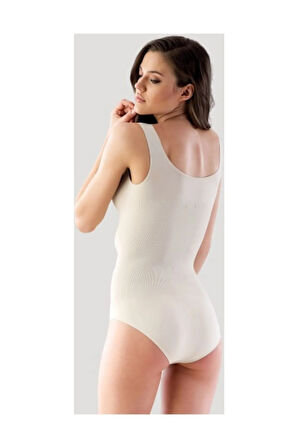 Seamless Kalın Askılı Çıtçıtlı Ripli Bady Ten Yeni Sezon (1 Adet Ekonomik)