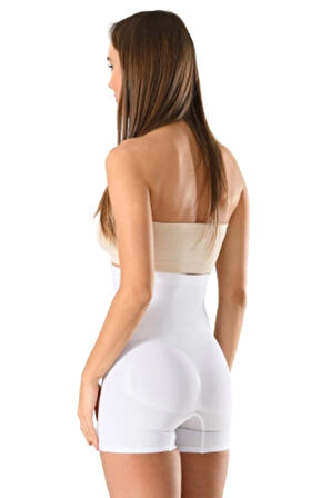 Kadın Beyaz Seamless Boxer Korse 2007