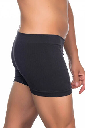 Erkek Siyah Dikişsiz Erkek Boxer 2102s