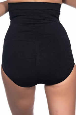 Kadın Siyah Yüksek Bel Külot Korse 2008S