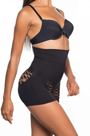 Siyah Toparlayıcı Özel Tasarım Boxer Korse 2064