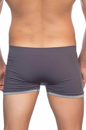 Erkek Antrasit Dikişsiz Erkek Boxer 2104a