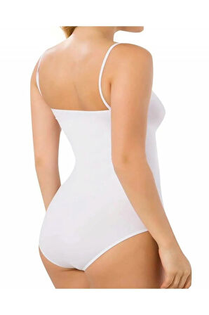 Seamless Pedli Ip Askılı Çıtçıtlı Bady Beyaz 1925