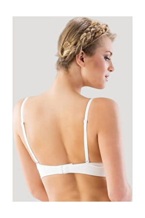 Kadın Beyaz Ağraflı Toparlayıcı Sütyen 4035