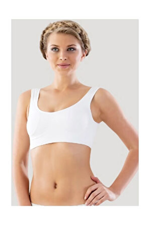 Kadın Beyaz Pedli Toparlayıcı Sütyen 4021