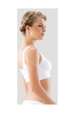 Kadın Beyaz Pedli Toparlayıcı Sütyen 4021