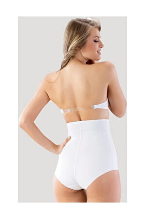 Lazer Kesim Slip Korse Beyaz 2813