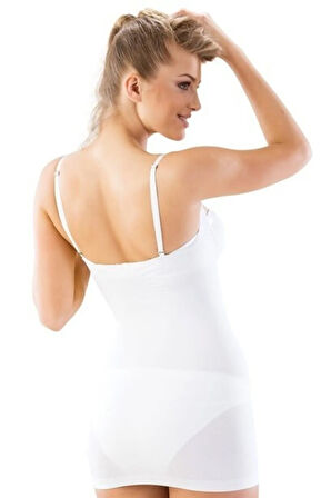 Kadın Beyaz Toparlayıcı Göğüs Altı Atlet  5043b