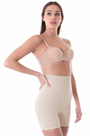 Kadın Ten İnce Düşük Bel Boxer Korse 7027t