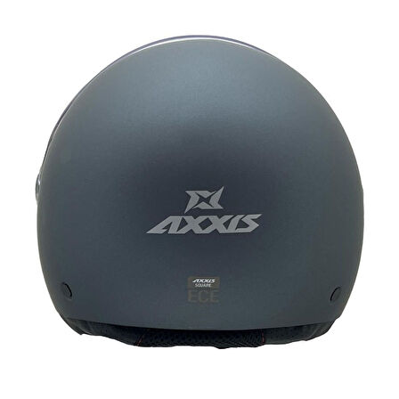 Axxis Square S Solid A2 Matt Titanium Yazlık Motosiklet Kaskı