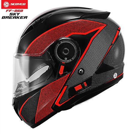 Scoyco FF-868 Sky Breaker Çene Açılır Motosiklet Kaskı