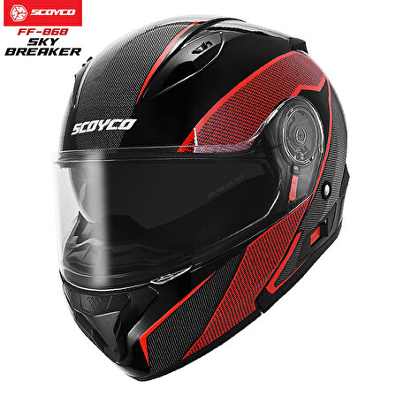 Scoyco FF-868 Sky Breaker Çene Açılır Motosiklet Kaskı