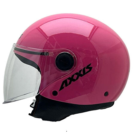 Axxis Square S Solid A8 Gloss Pink Yazlık Motosiklet Kaskı