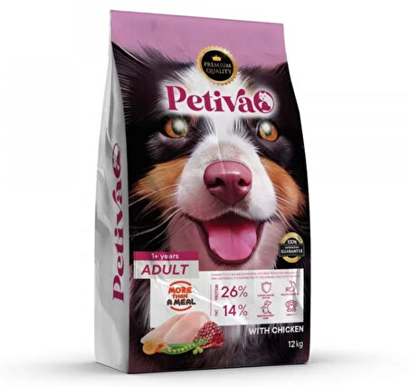 Petiva Yetişkin Tavuklu Kedi Maması 12 Kg