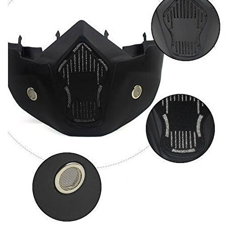 Prosev Motosiklet Kask Maskesi ve Gözlüğü MKM İridyum