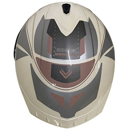 Spyder Full Face Motosiklet Kaskı Pembe/Beyaz