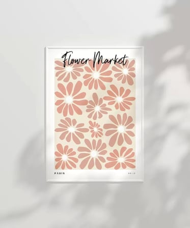 Çerçevesiz Poster Paris Flower Market