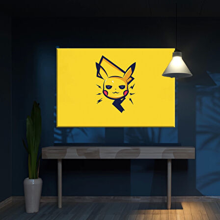 Renkli Pikachu Kanvas Tablo