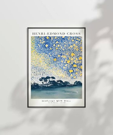 Çerçevesiz Poster Henri-Edmond Cross Yıldızlarla Dolu Manzara