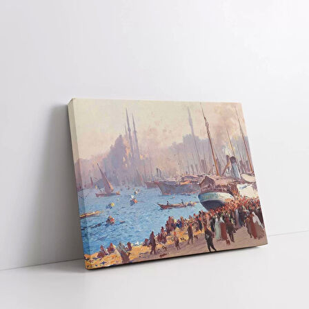 Liman Şehri İzlenimleri Kanvas Tablo